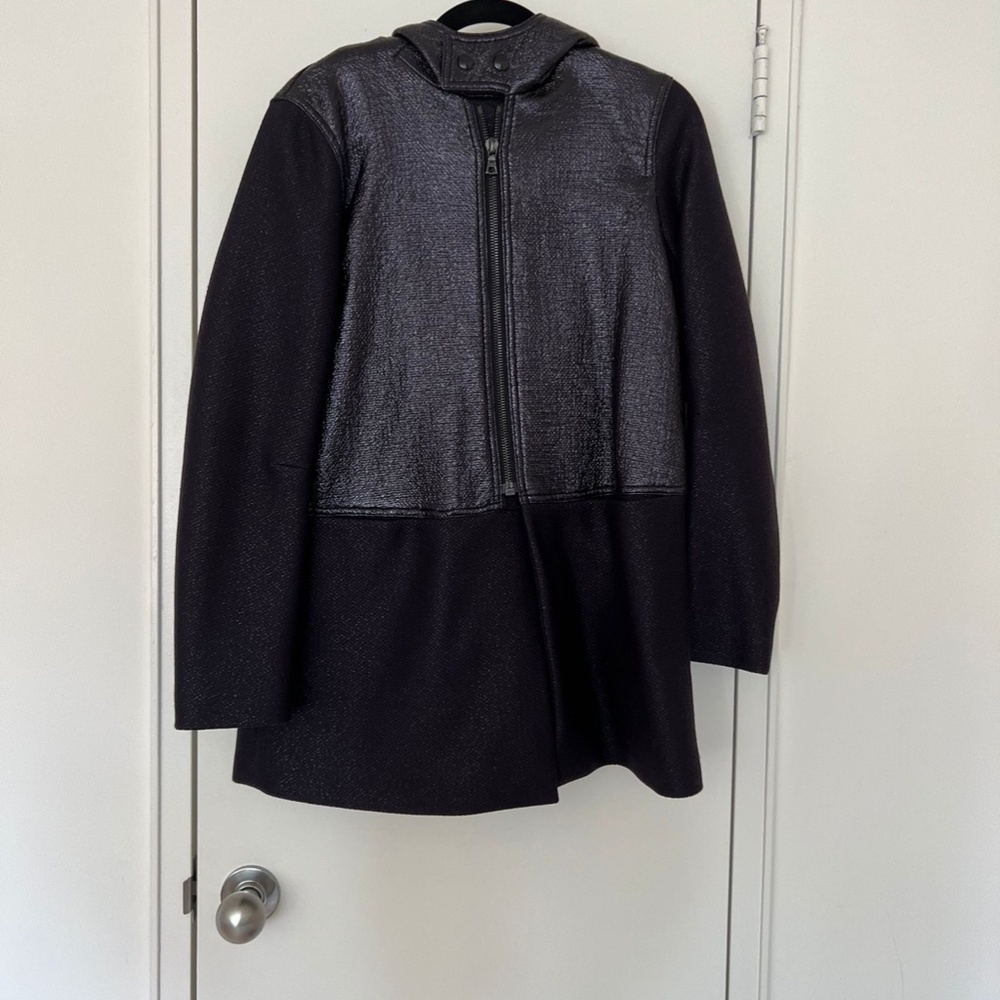 Sandro Navy Blue Wool Coat - NWOT